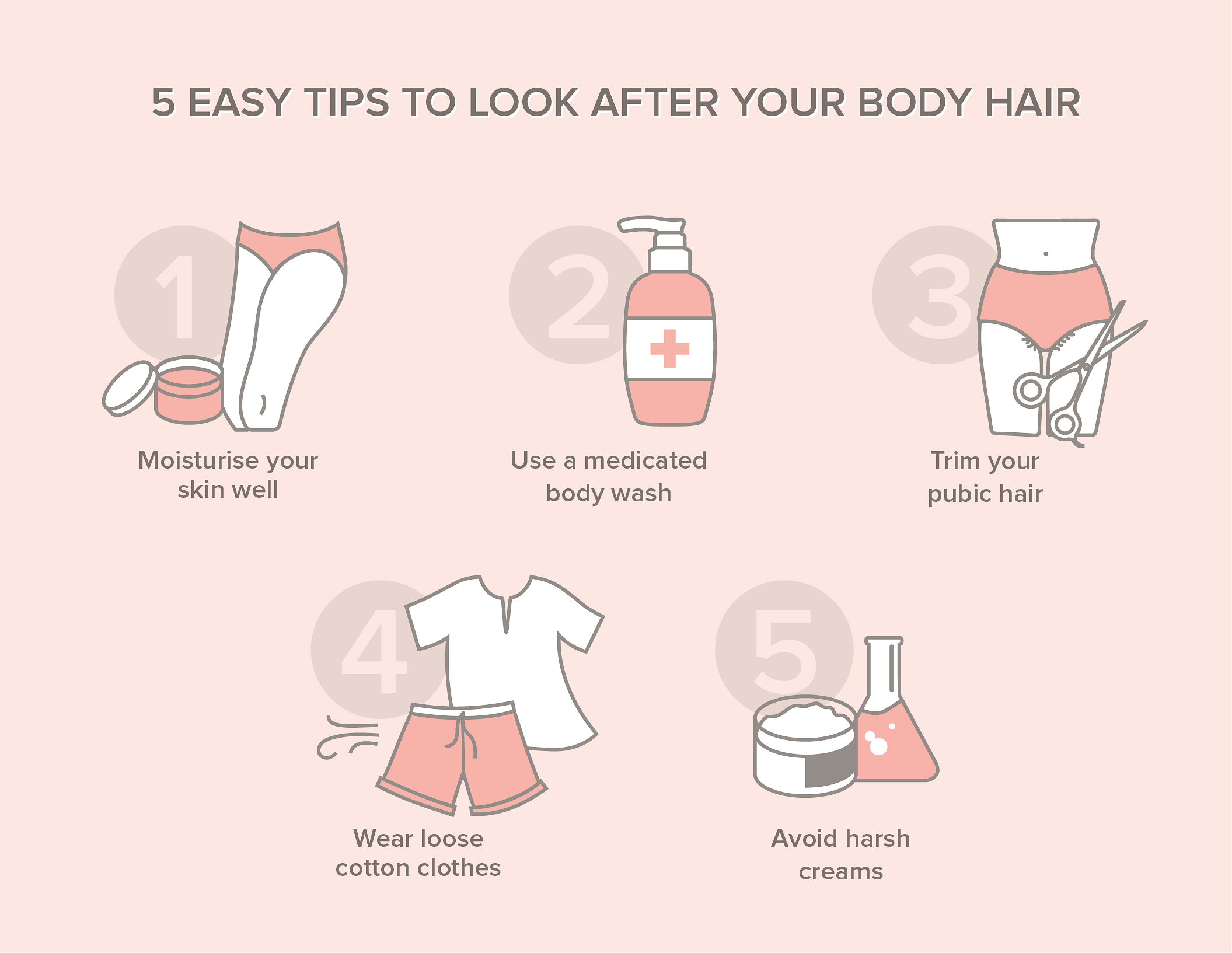 Body hair tips