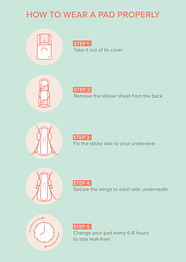 How To Wear Pad In School Online A lok