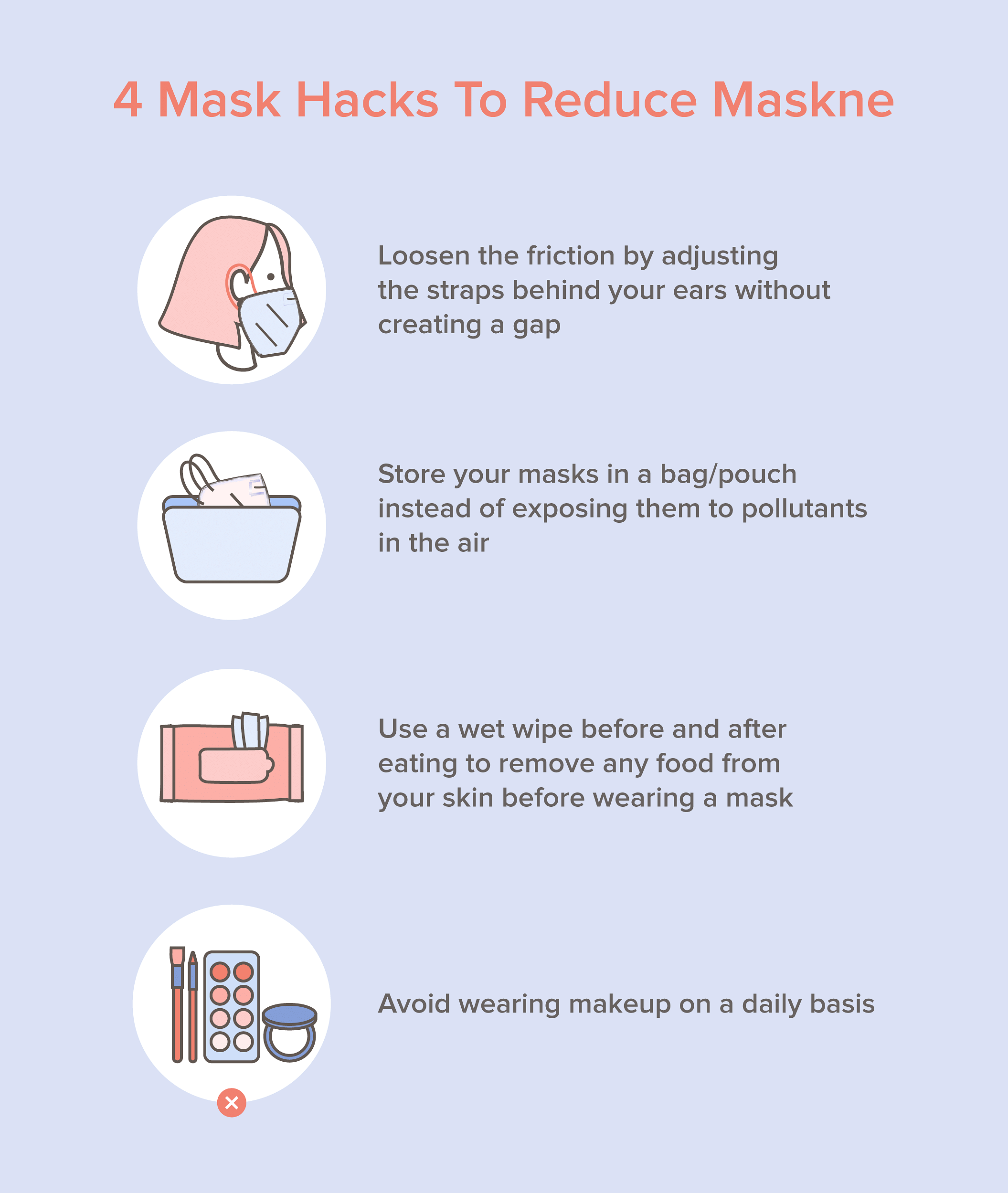 Tips for masks cause acne