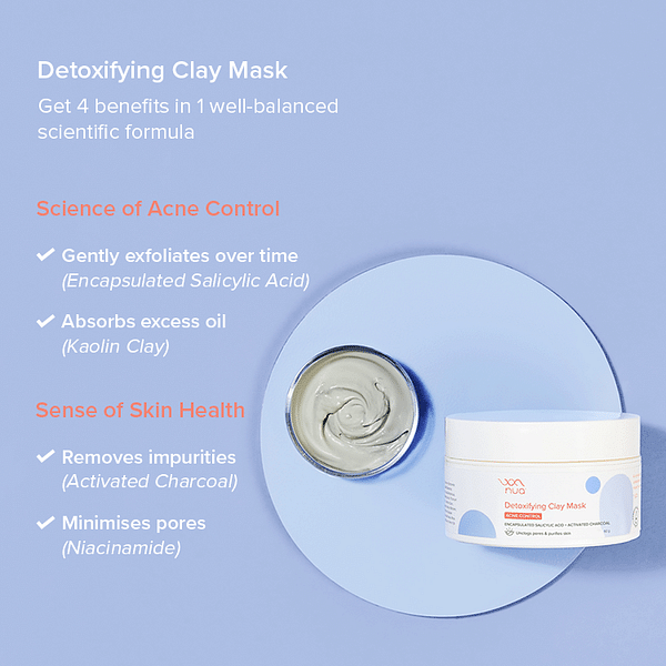 Clay Mask | Buy Acne Control Detoxifying Clay Face Mask