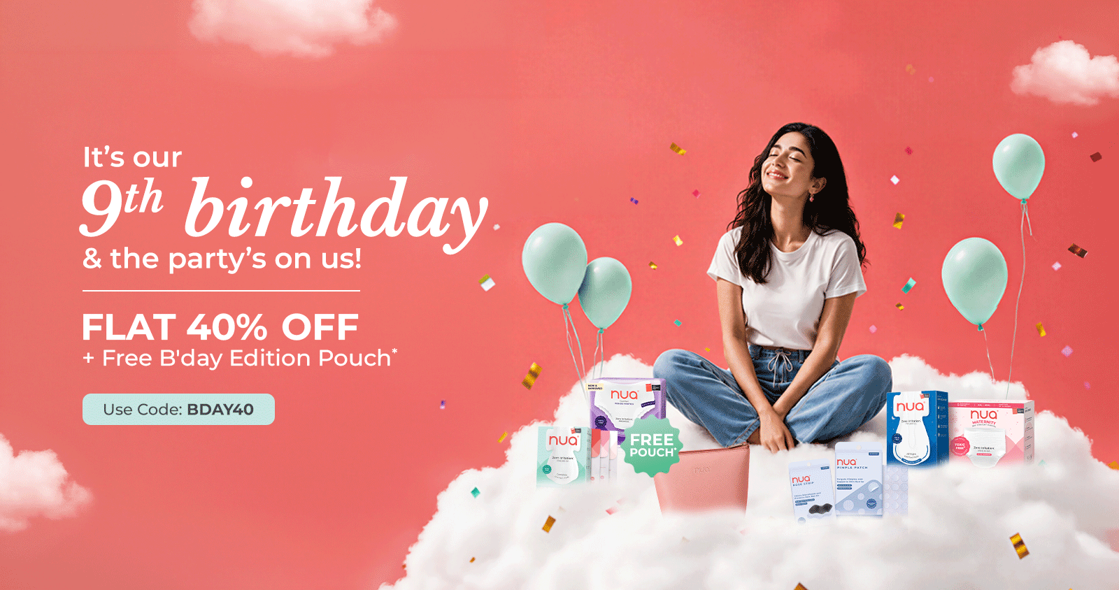 Nua's 9th birthday sale