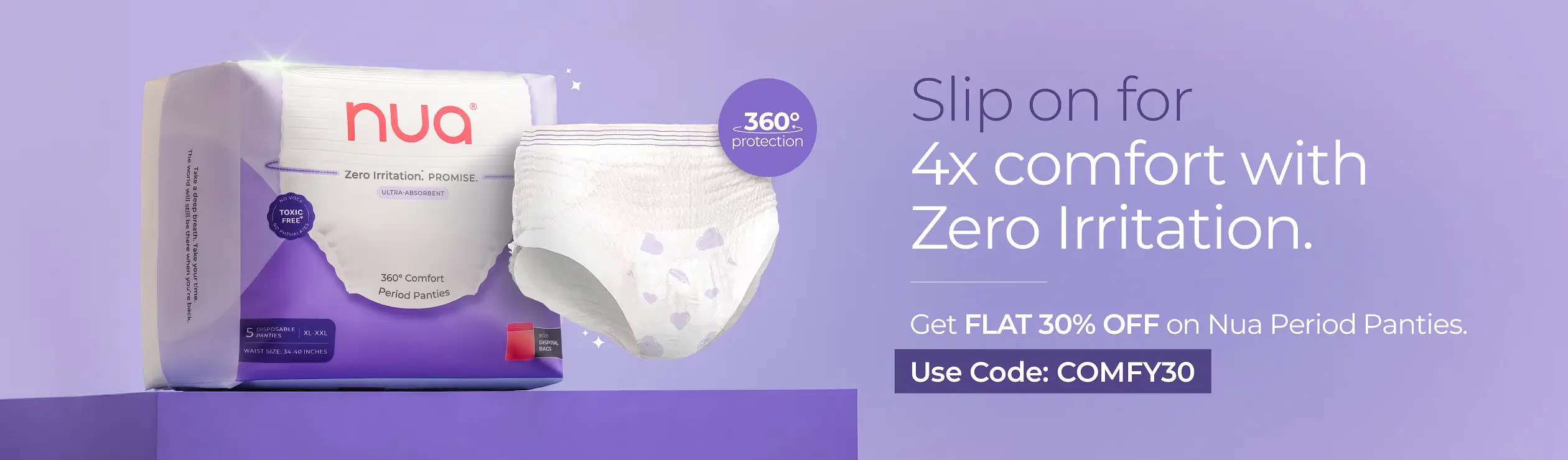 Nua 360 Comfort period panties