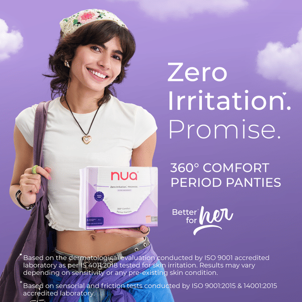 Overnight period panties designed with soft cotton-y for all-night comfort and complete 360-degree protection